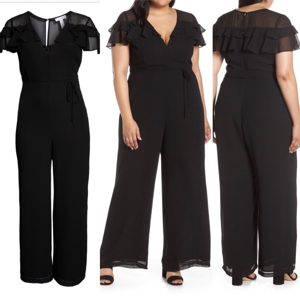 NWOT Leith Ruffle Detail Jumpsuit Size 4X